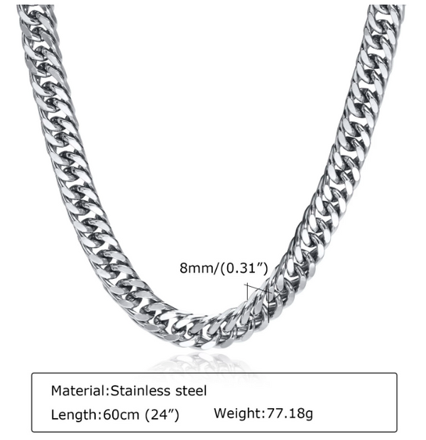 Heavy Cuban Chain Necklace for Men