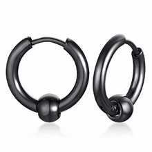 Steel Hoop Earrings for Men