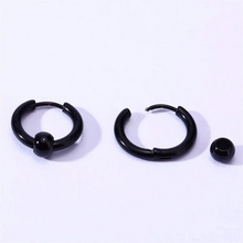 Steel Hoop Earrings for Men