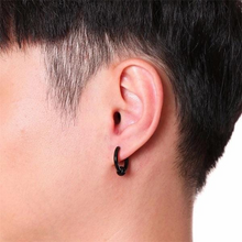 Steel Hoop Earrings for Men