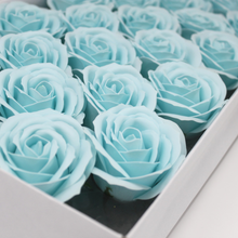 Craft Soap Flowers - Lrg Rose - Baby Blue