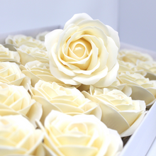 Craft Soap Flowers - Lrg Rose - Ivory