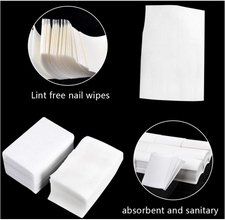 Lint Free Nail Wipes Polish Gel Remover Cotton Soft Absorbable Pads Manicure UK