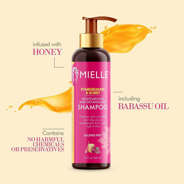 Mielle Organics Pomegranate & Honey Moisturising and Detangling Shampoo 355ml