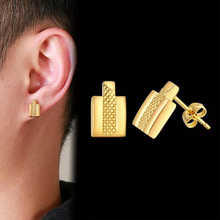 Titanium Gold Earrings For Men