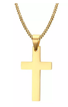 Gold Men Cross Pendant