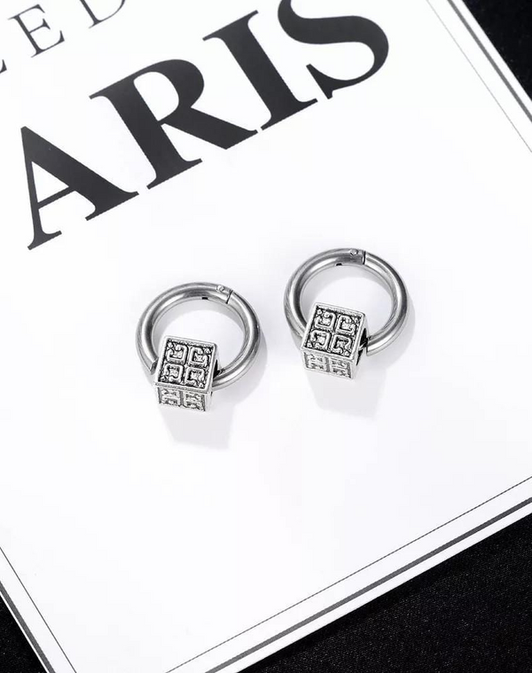 Stainless Steel Hoop Earrings For Men