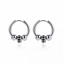 Stainless Steel Men Hoop Earrings