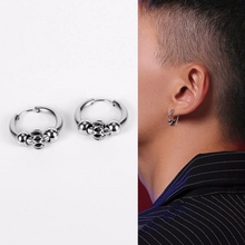 Stainless Steel Men Hoop Earrings