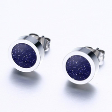 Stainless Steel Men Stud Earrings